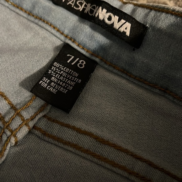 New without tags denim skinny jeans fashion nova size 7/8 - Picture 6 of 7